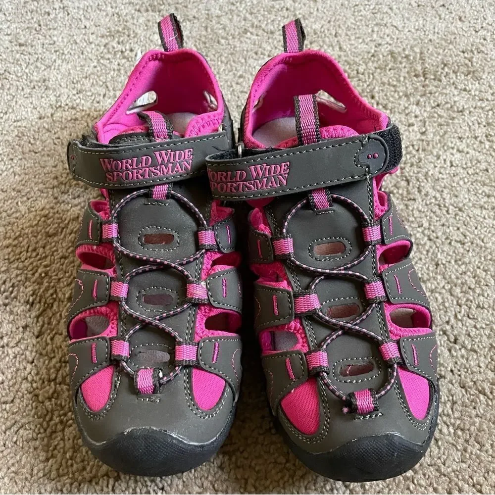 World Wide Sportsman Girls Outdoor Sandals Size 2 Big Girls